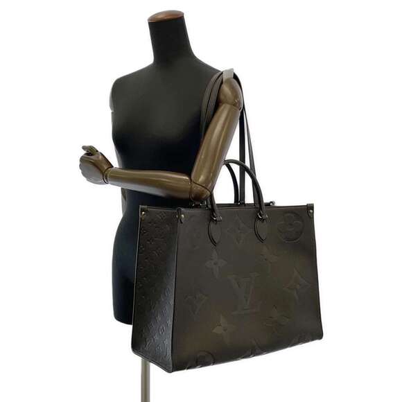 Louis Vuitton Monogram Empreinte On the Go Black Tote Bag - Picture 6 of 11